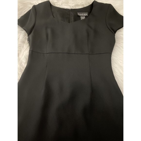 Randi May Collection womens little black dress size 8 lined vintage fitted EUC - Picture 2 of 11